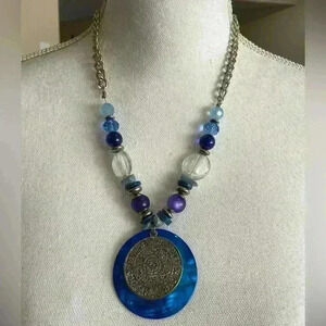 Ruby road blue/silver oversized beads in excellent condition